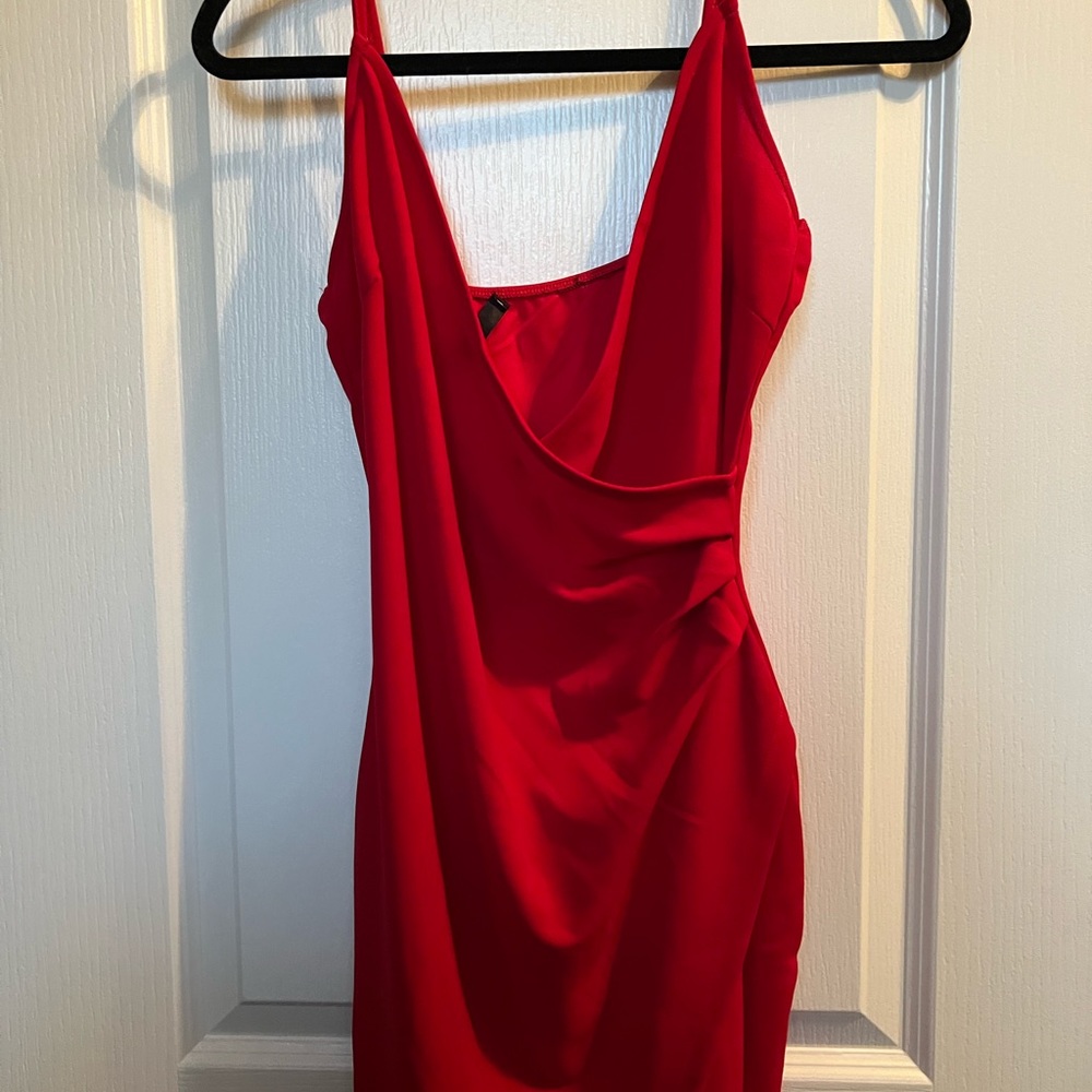 red dress